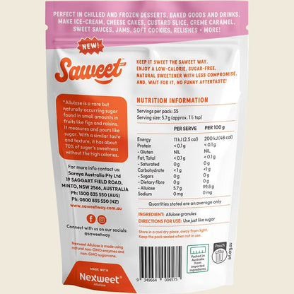 Saweet Way Pure Allulose Natural Sweetener Granules 200g