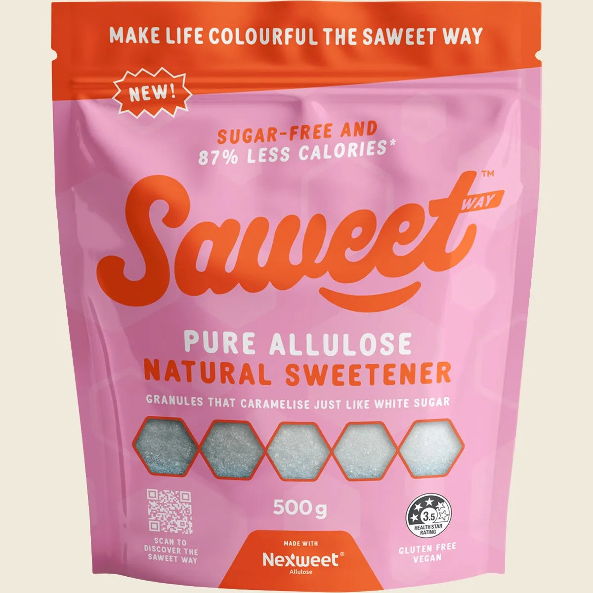Saweet Way Pure Allulose Natural Sweetener Granules 500g