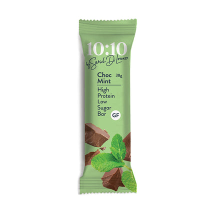 1010 by Sarah Di Lorenzo Protein Snack Bar - Choc Mint 38g (Pack of 14)