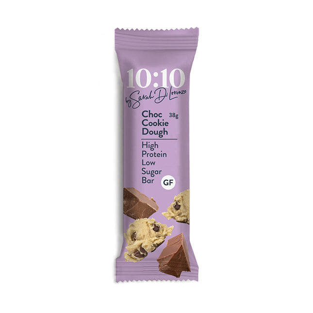 1010 by Sarah Di Lorenzo Protein Snack Bar - Choc Cookie Dough 38g (Pack of 14)