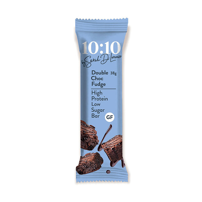 1010 by Sarah Di Lorenzo Protein Snack Bar – Double Choc Fudge 38g (Pack of 14)