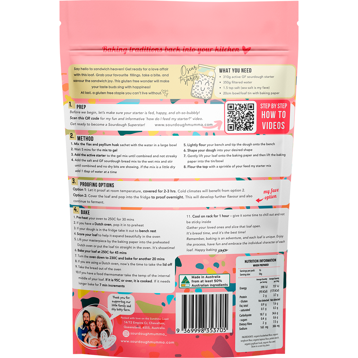 Sourdough Bread Mix Gluten Free