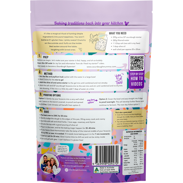Sourdough Focaccia Mix Gluten Free