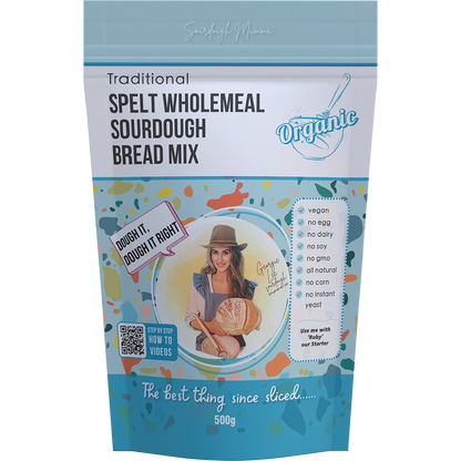 Spelt Wholemeal Sourdough Bread Mix Traditional