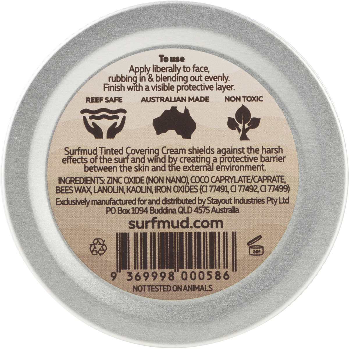 Natural Zinc Tinted Covering Cream