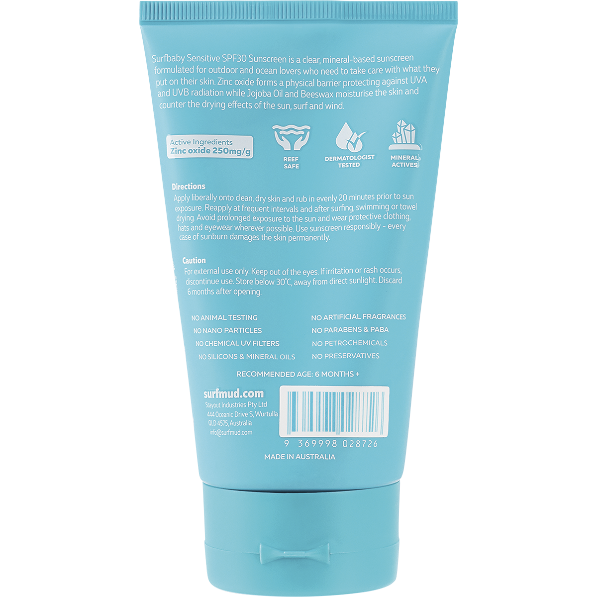 Surfbaby Sensitive Sunscreen SPF 30