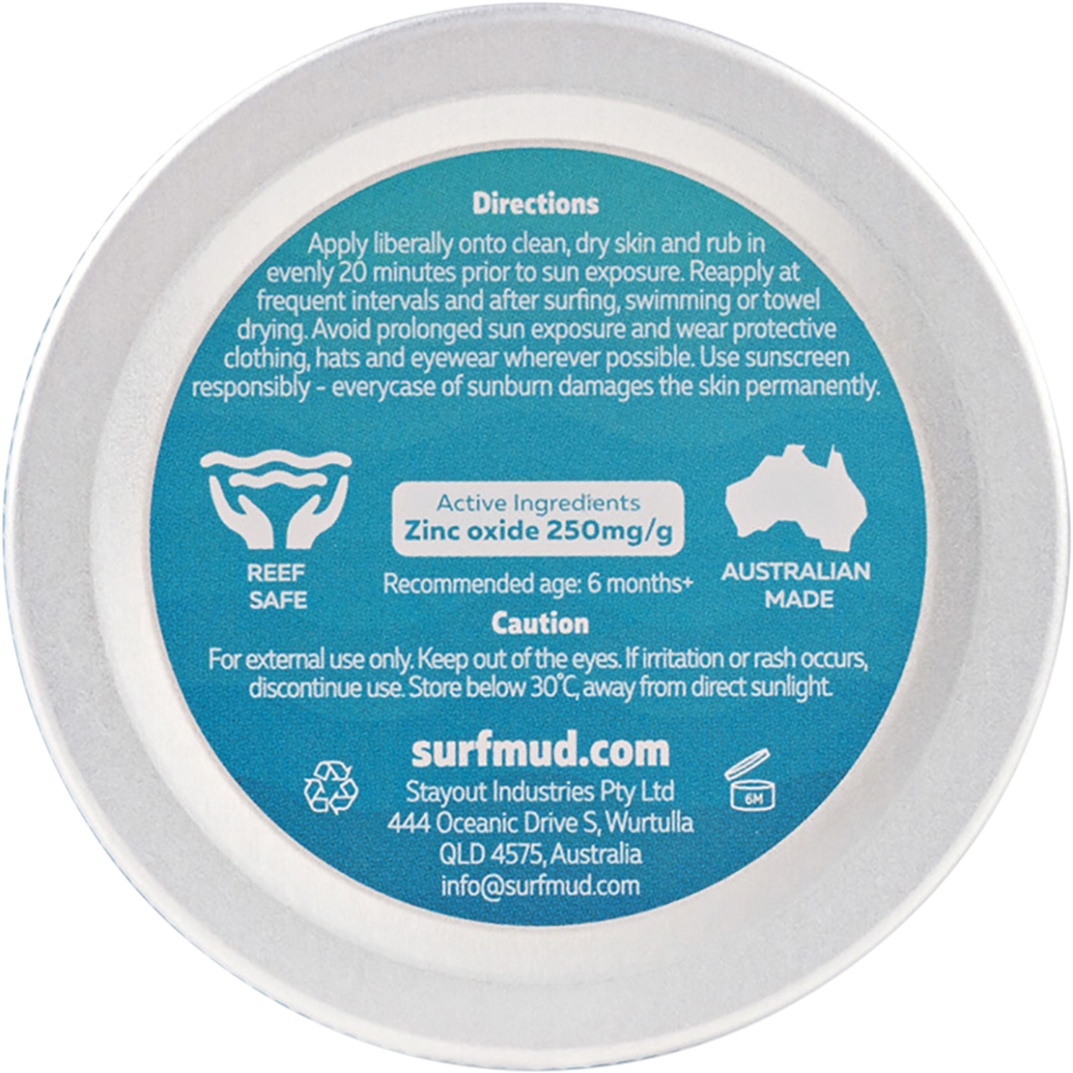 Surfbaby Sensitive Sunscreen SPF 30 Tin