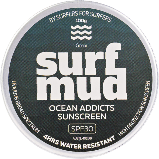 Ocean Addicts Sunscreen SPF 30 Tin
