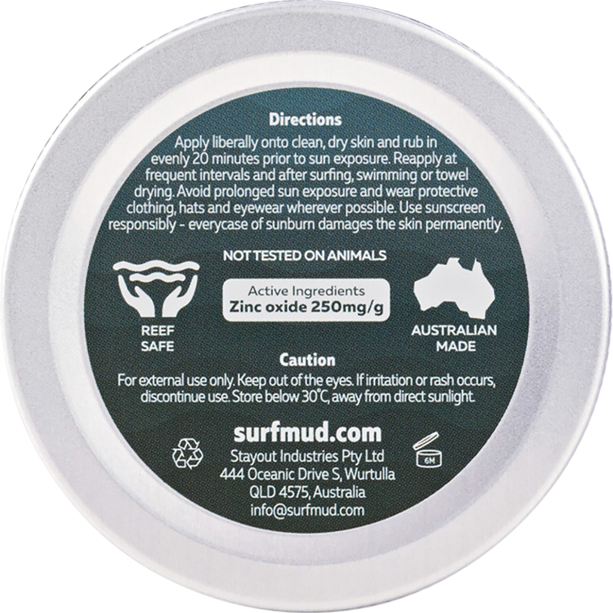 Ocean Addicts Sunscreen SPF 30 Tin