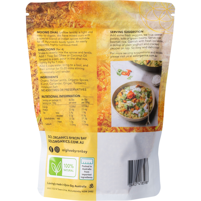 Moong Dhal Yellow Lentil Dhal Mix