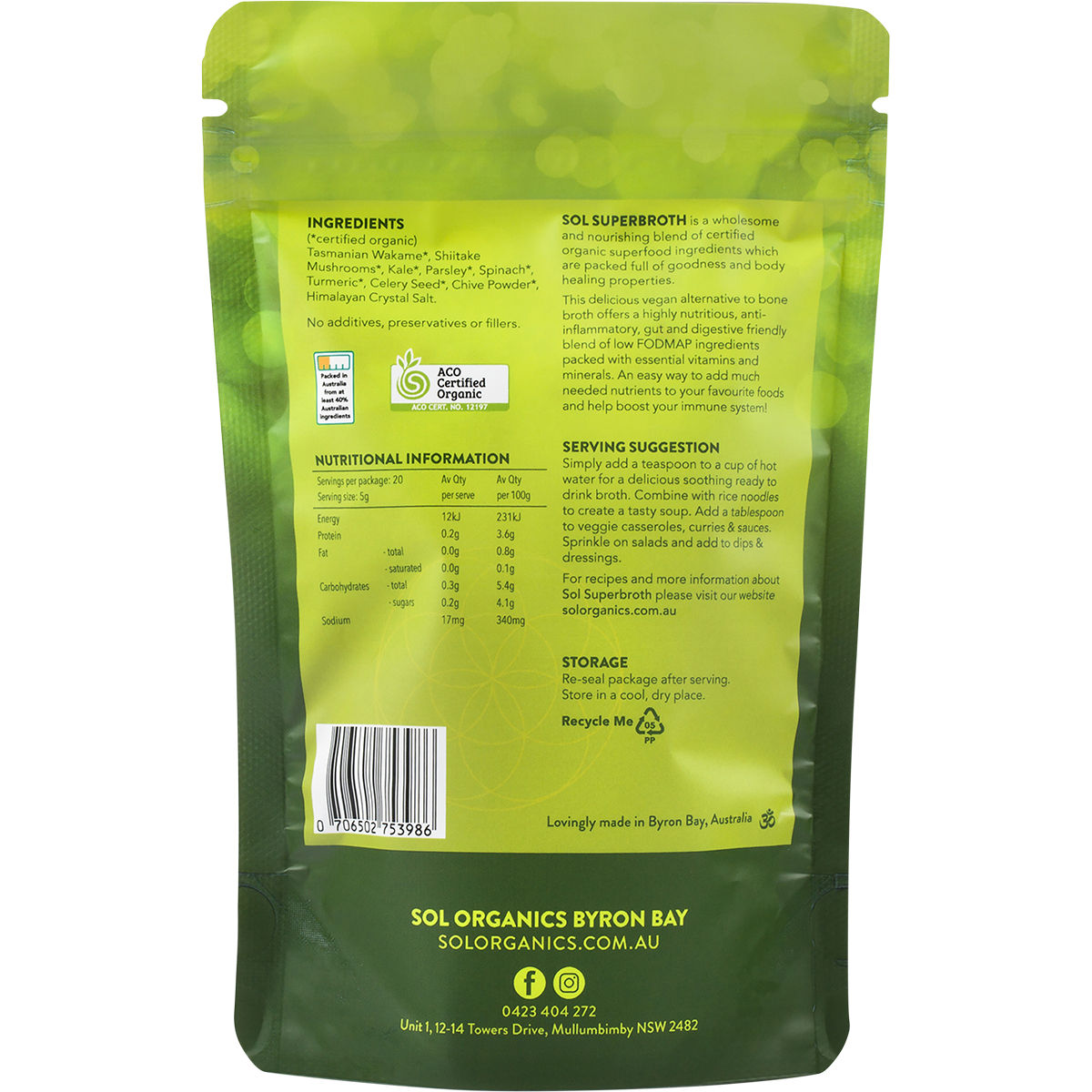 Superbroth Vegan Friendly Broth