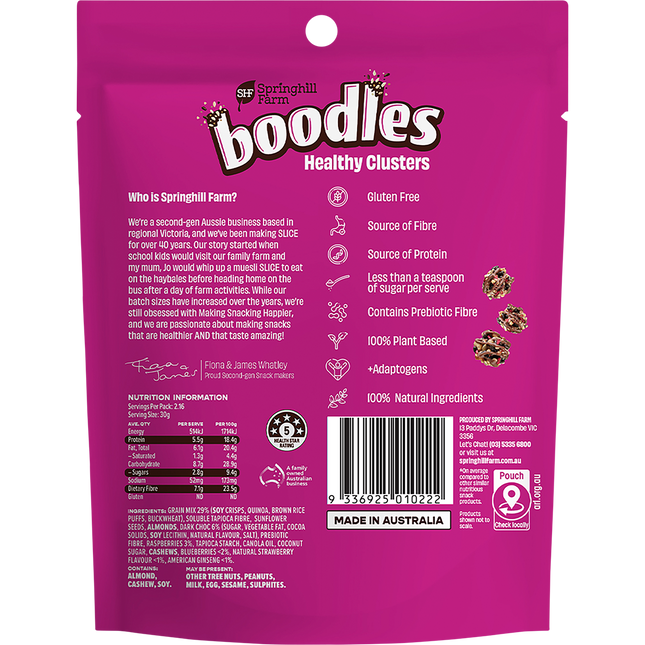 Boodles Healthy Clusters BOLSTER Mixed Berries