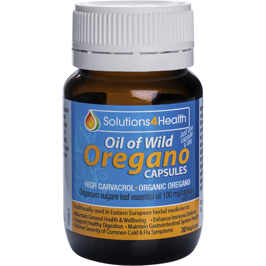 Oil of Wild Oregano VegeCaps in a bottle