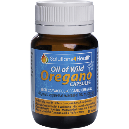Oil of Wild Oregano VegeCaps in a bottle