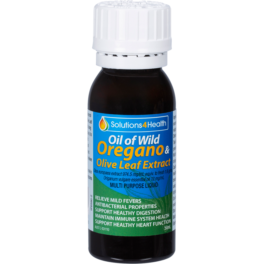 Fortified Defence Wild Oregano Olive Leaf & Peppermint solutions 4 health oregano olive leaf