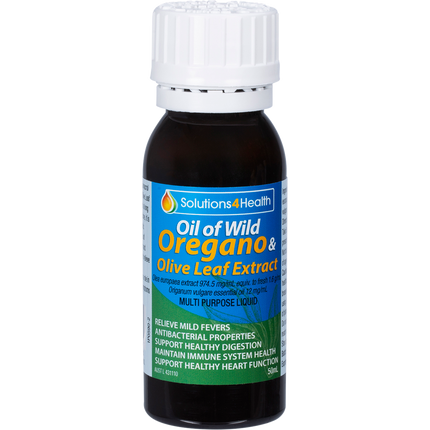 Fortified Defence Wild Oregano Olive Leaf & Peppermint solutions 4 health oregano olive leaf