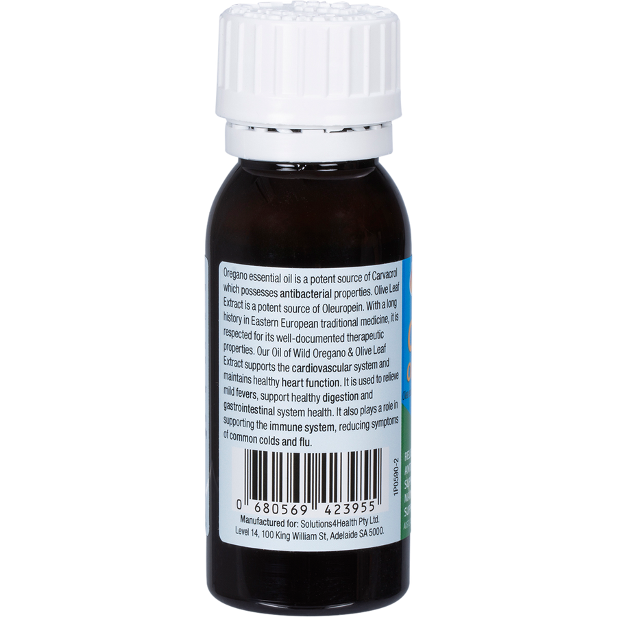 Fortified Defence Wild Oregano Olive Leaf & Peppermint solutions 4 health oregano olive leaf