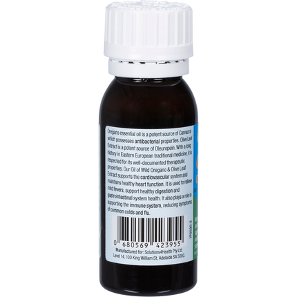 Fortified Defence Wild Oregano Olive Leaf & Peppermint solutions 4 health oregano olive leaf