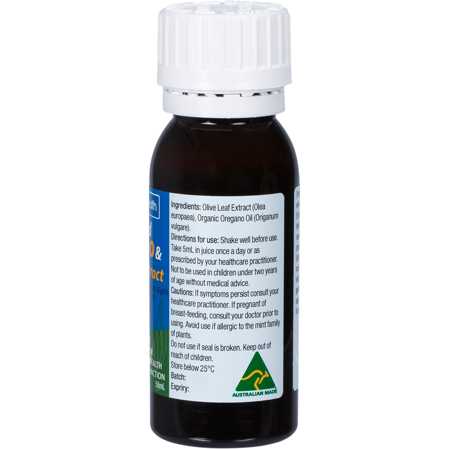 Fortified Defence Wild Oregano Olive Leaf & Peppermint solutions 4 health oregano olive leaf