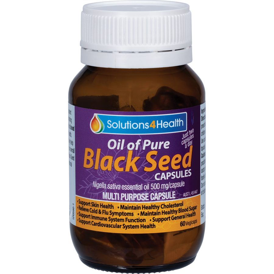 Oil of Pure Black Seed VegeCaps from Solutions 4 Health