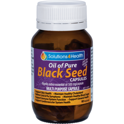 Oil of Pure Black Seed VegeCaps from Solutions 4 Health