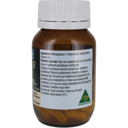 Solutions 4 Health Vitamin D3+K2 60 Caps