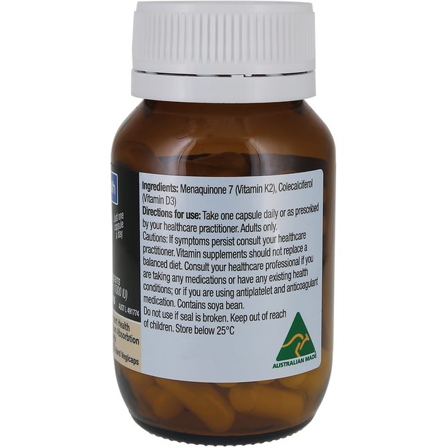 Solutions 4 Health Vitamin D3+K2 60 Caps