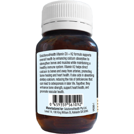 Vitamin D3+K2 - Left Side View