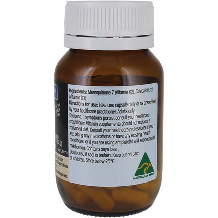 Vitamin D3+K2 - Right Side View