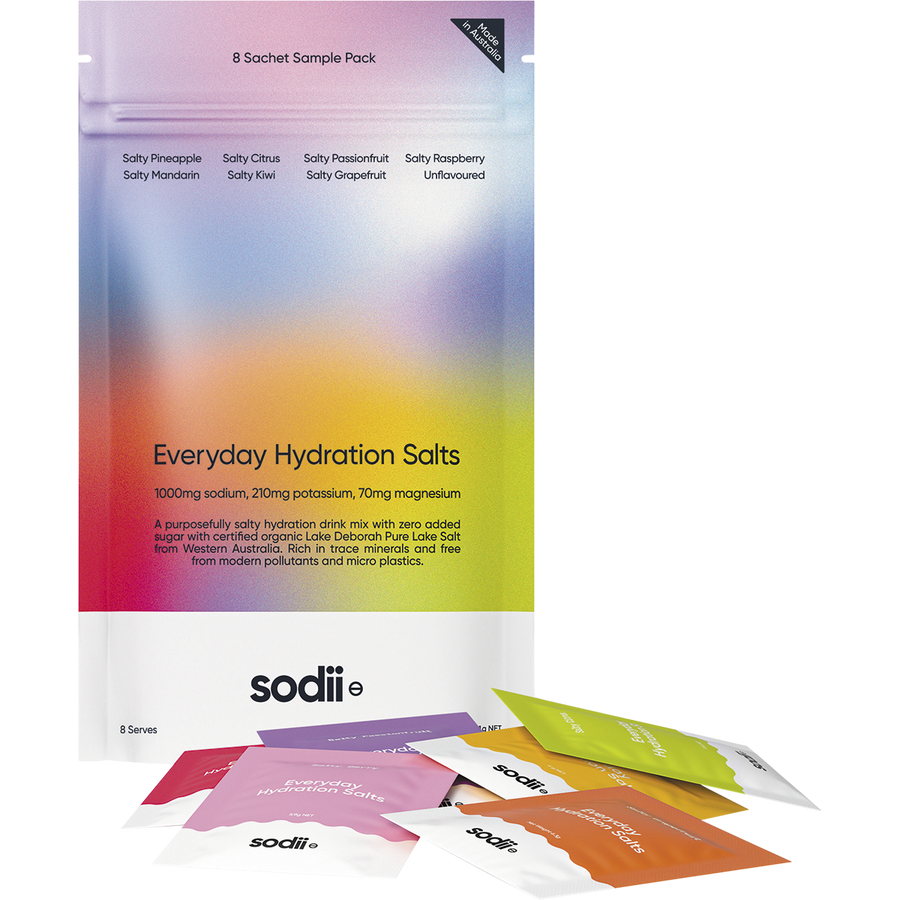 Sodii Everyday Hydration Salts – Mixed Flavour Pack (8pk)