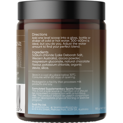 Everyday Hydration Salts Salty Chocolate - Left Side View