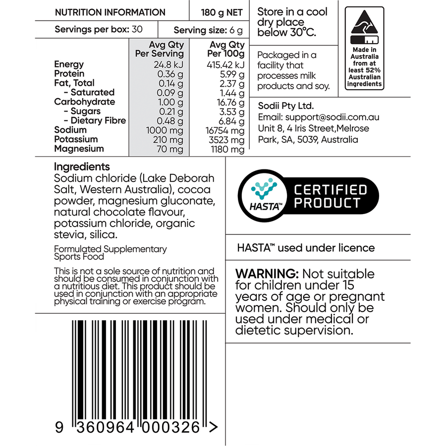 Everyday Hydration Salts Salty Chocolate - Front View