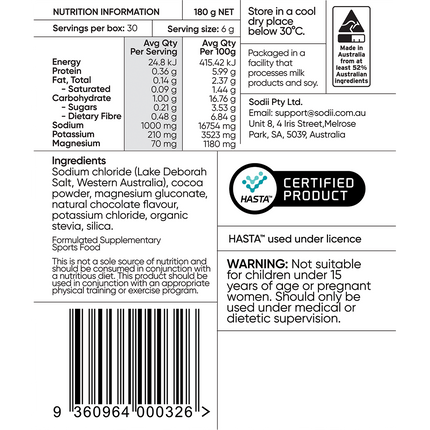 Everyday Hydration Salts Salty Chocolate - Front View