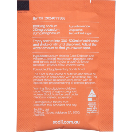 Sodii Everyday Hydration Salts – Salty Grapefruit Electrolytes