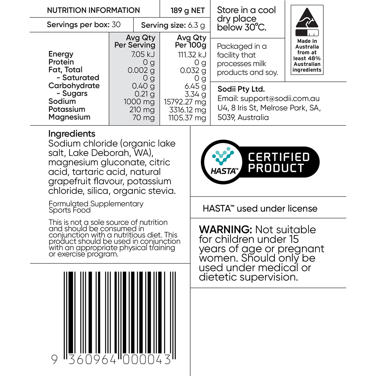 Everyday Hydration Salts Salty Grapefruit