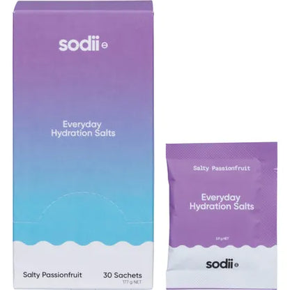 Sodii Everyday Hydration Salts Salty Passionfruit 30pk