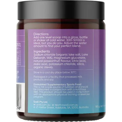 Sodii Everyday Hydration Salts Salty Passionfruit 185g
