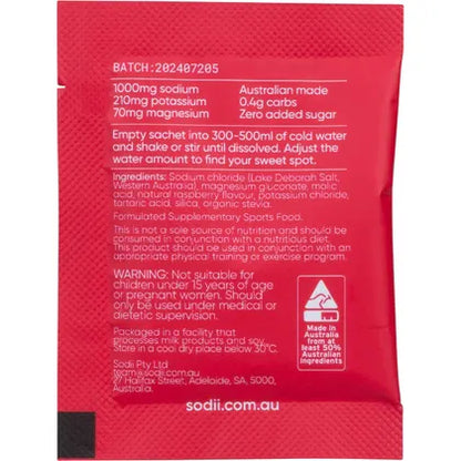 Sodii Everyday Hydration Salts Salty Raspberry 30pk