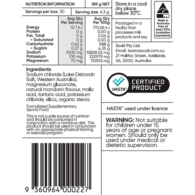 Everyday Hydration Salts Salty Mandarin