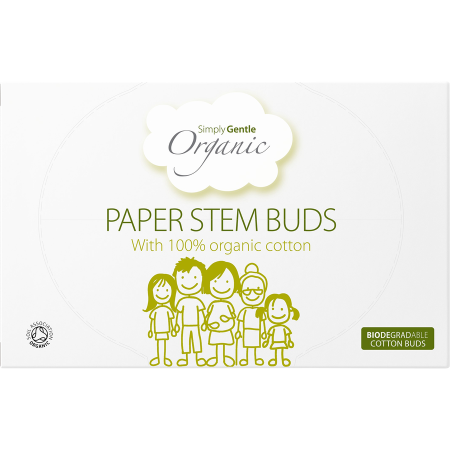 Paper Stem Buds 100% Organic Cotton Tips