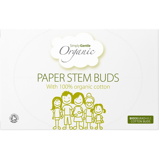 Paper Stem Buds 100% Organic Cotton Tips