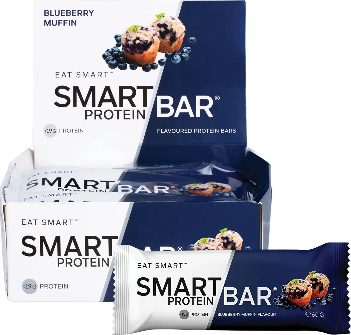 Smart Protein Bar Blueberry Muffin Flavour Protein Bar 12x60g