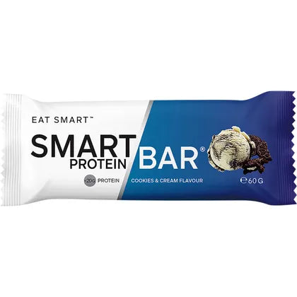 Smart Protein Bar Cookies & Cream Flavour Protein Bar 12x60g