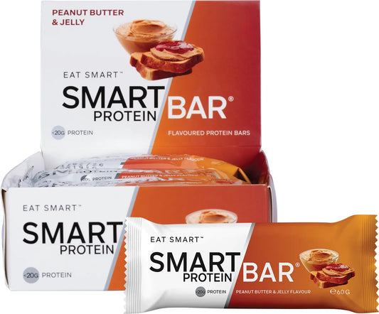 Smart Protein Bar Peanut Butter & Jelly Flavour Protein Bar 12x60g