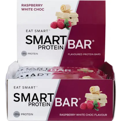 Smart Protein Bar Raspberry White Chocolate Flavour Protein Bar 12x60g