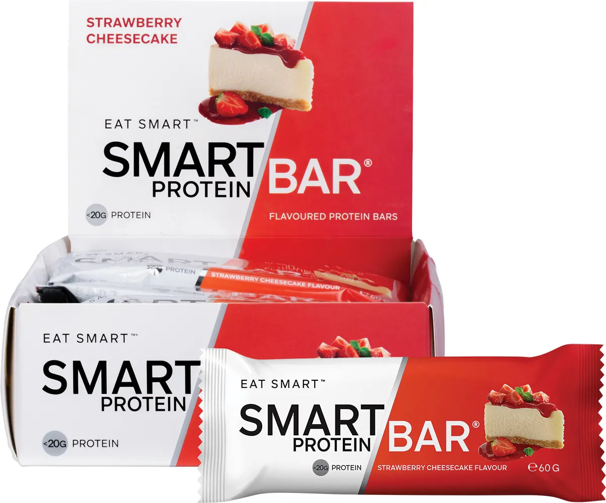 Smart Protein Bar Strawberry Cheesecake Flavour Protein Bar 12x60g