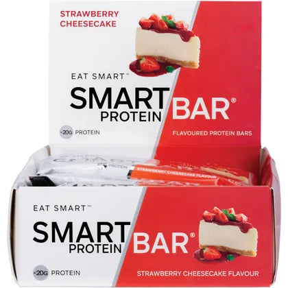 Smart Protein Bar Strawberry Cheesecake Flavour Protein Bar 12x60g