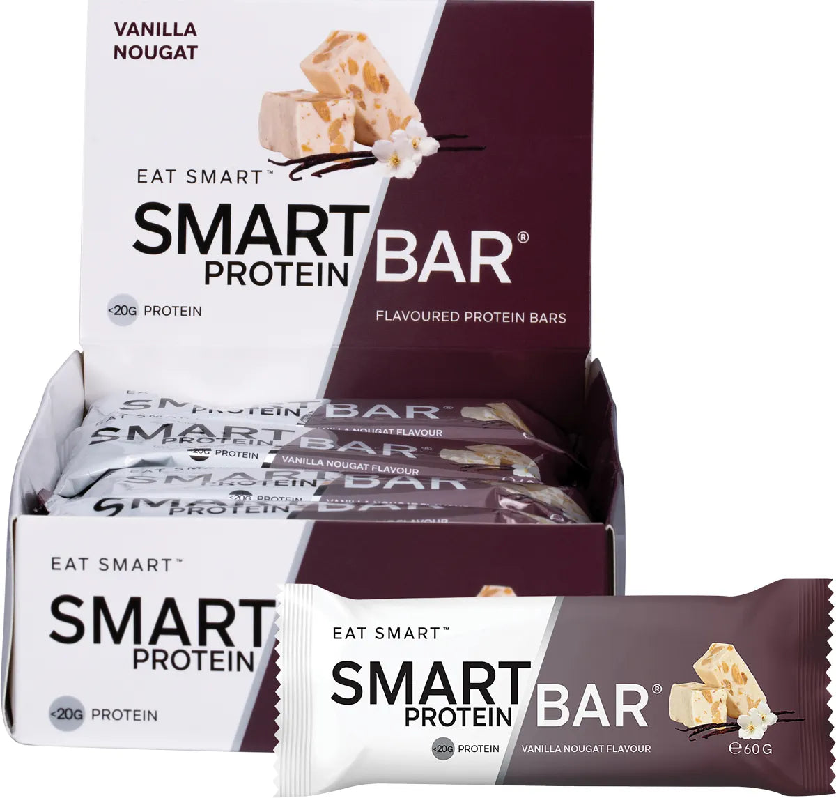 Smart Protein Bar Vanilla Nougat Flavour Protein Bar 12x60g