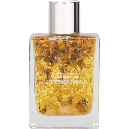 Face & Body Oil 24K Gold Chamomile Citrine Quartz