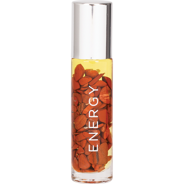 Essential Oil Roller 24K Gold Energy Red Jasper